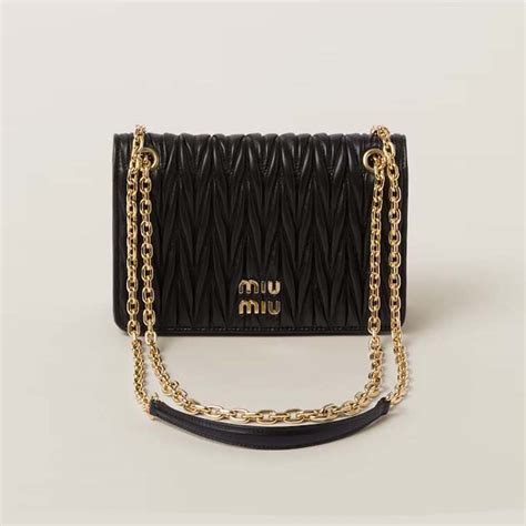 miu miu matelasse handbag|Black Matelassé Nappa Leather Mini.